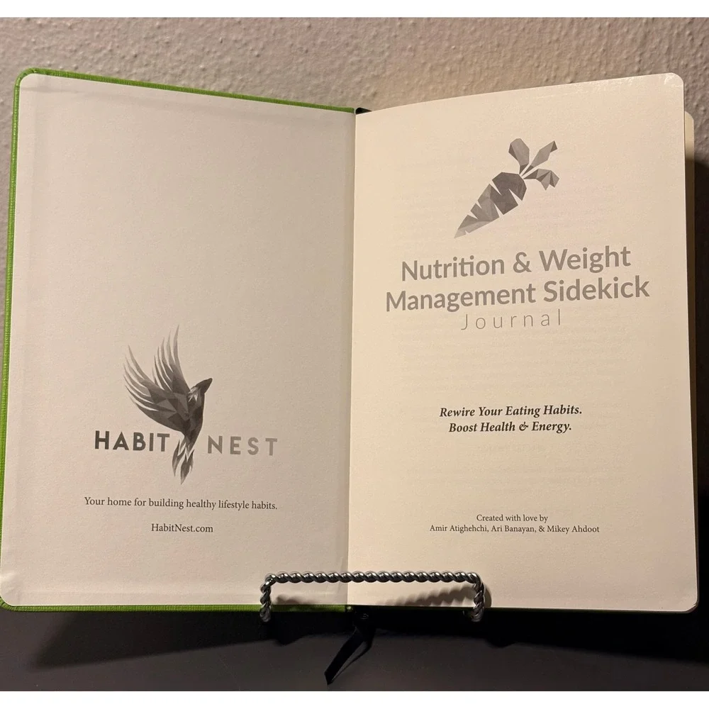 Habit Nest Nutrition Sidekick Journal Unisex OS Green Excellent Health Tracker